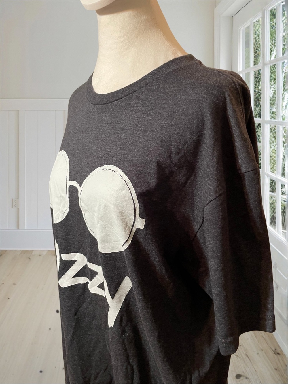 Men's Ozzy Osbourne Glasses Graphic T-Shirt Charcoal Grey XL - Picture 6 of 9